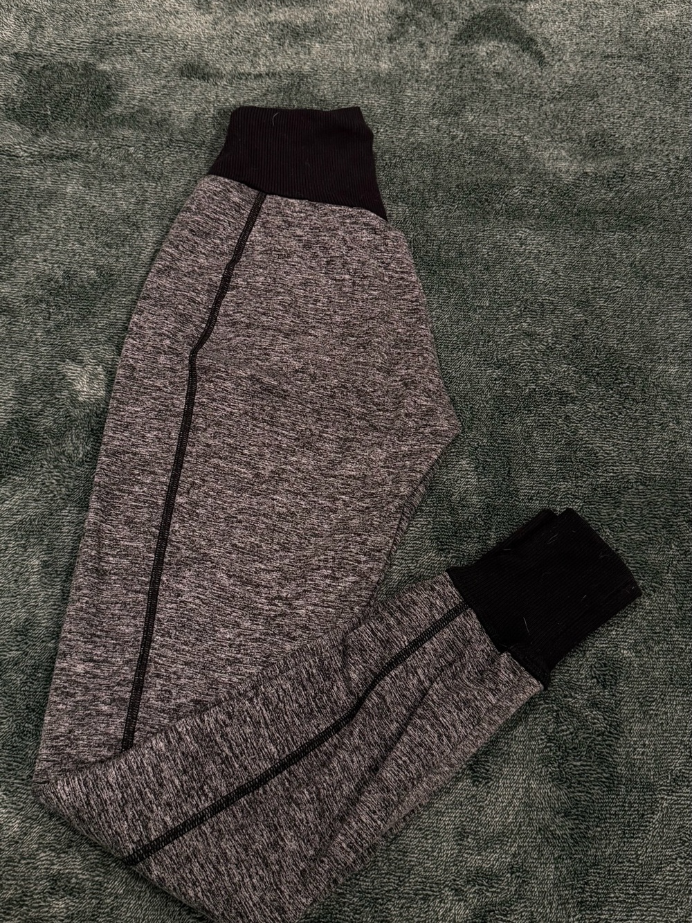 Bombshell Sportswear Gray Marled Joggers with Black Trim